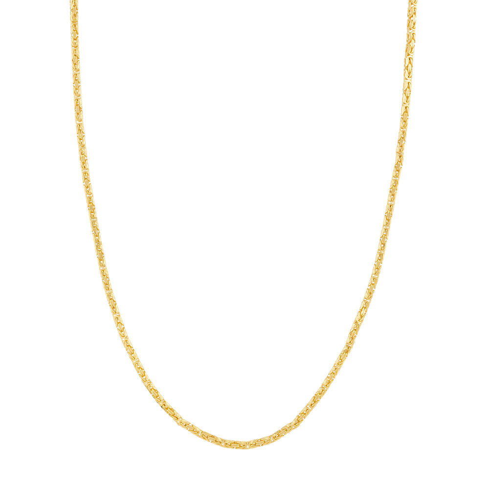 2.7mm Square Beveled Byzantine Chain