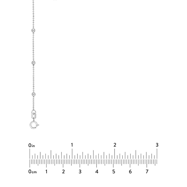 Sterling Silver Bead Station Chain