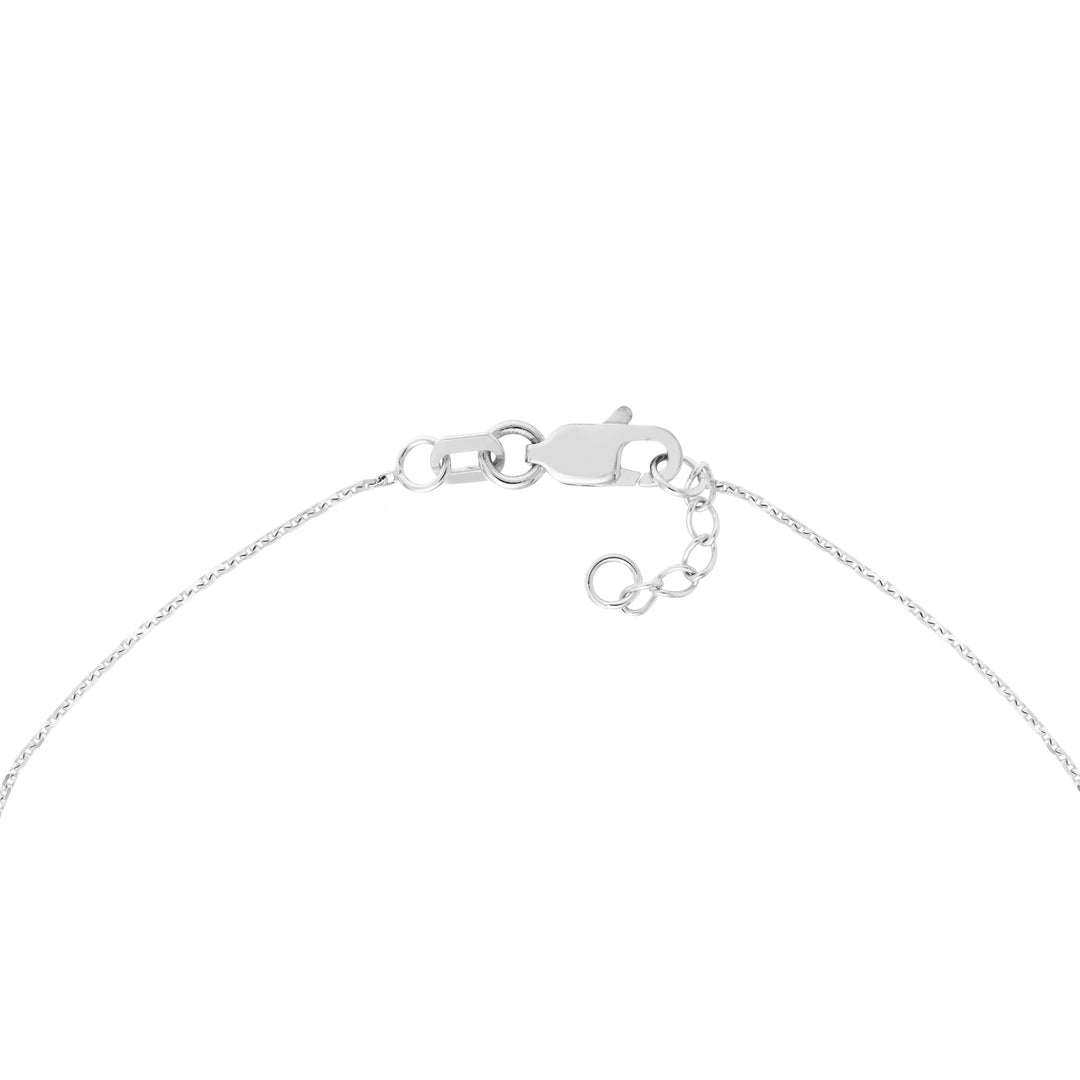 Diamond-Cut Curved Bar on Chain Bracelet