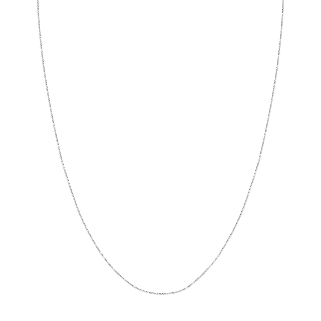 1.25mm Square Wheat Chain with Slider Bead