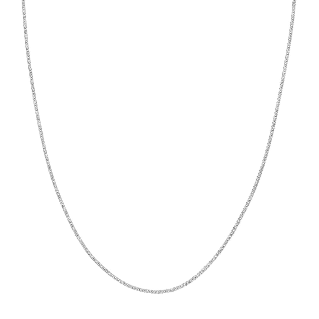 Sterling Silver Plated Squared Wheat Chain