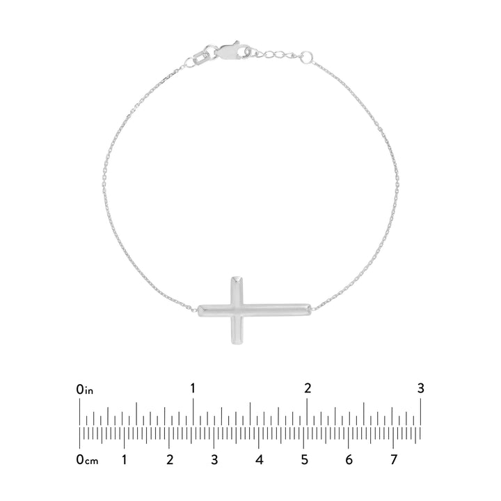 E2W Sideways Cross Bracelet