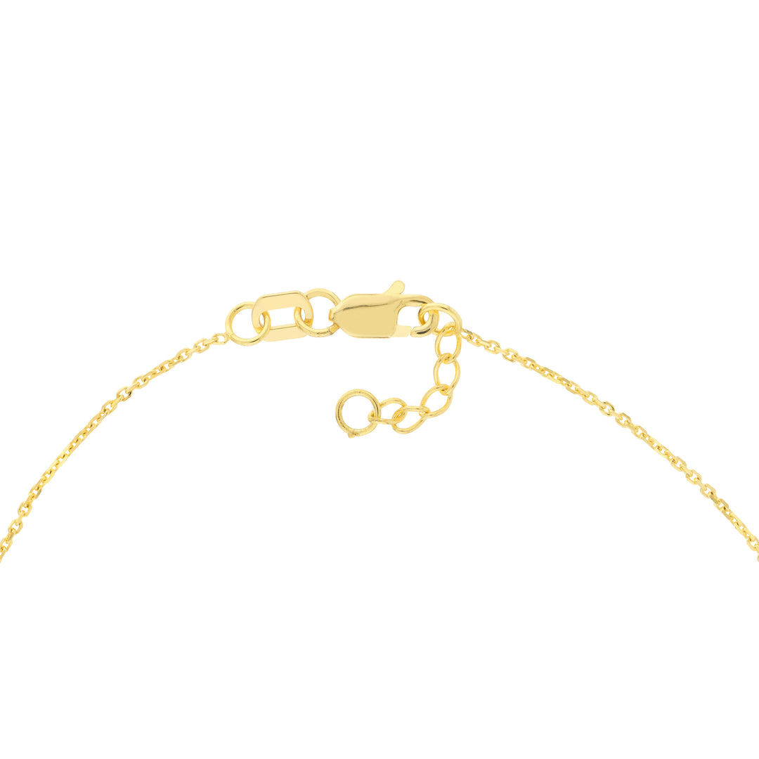Sideways Cross on Chain Adj. Bracelet