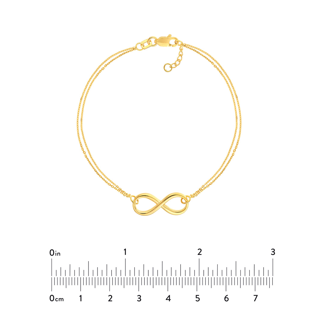 Double Strand Infinity Adjustable Bracelet
