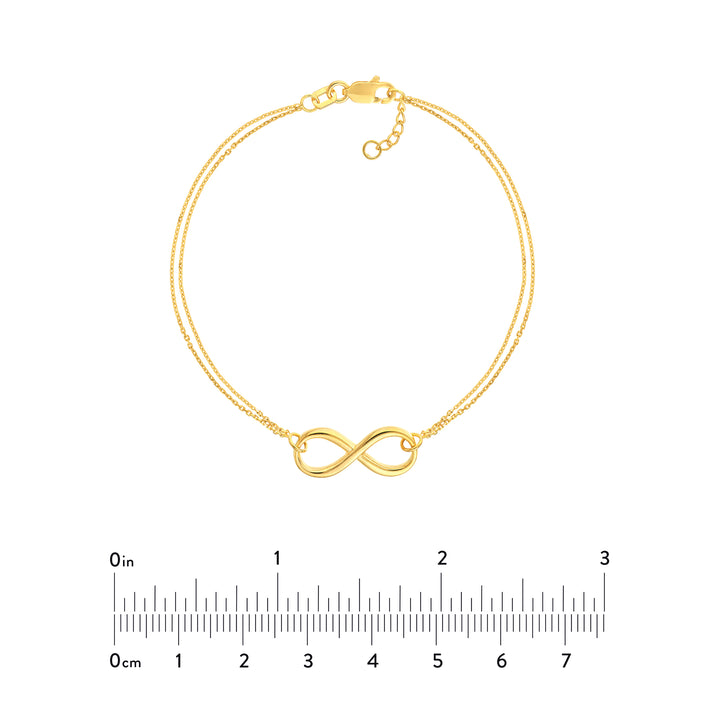Double Strand Infinity Adjustable Bracelet
