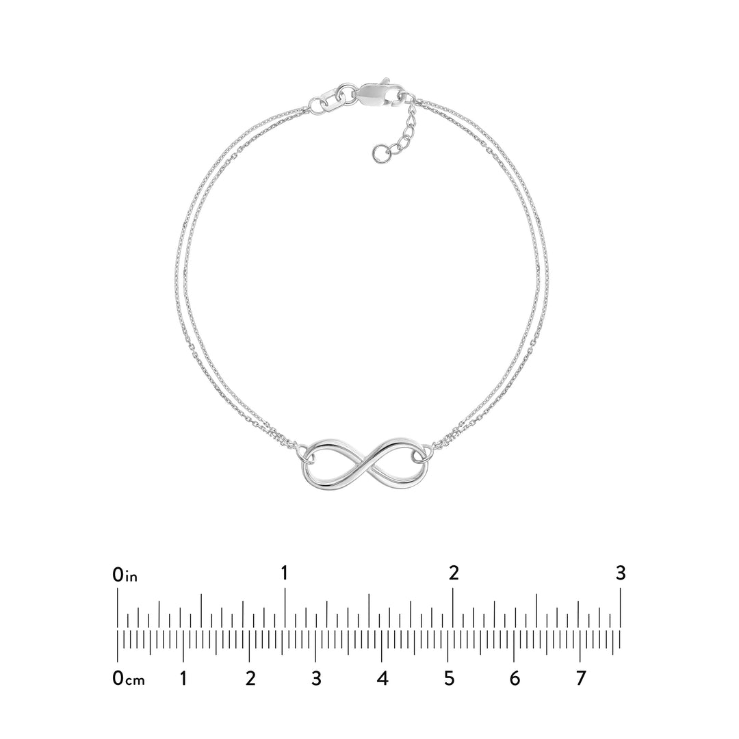 Double Strand Infinity Adjustable Bracelet