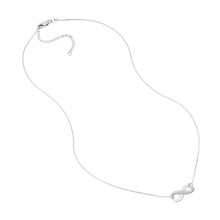 Infinity Adj. Necklace with 1/15tcw Diamond