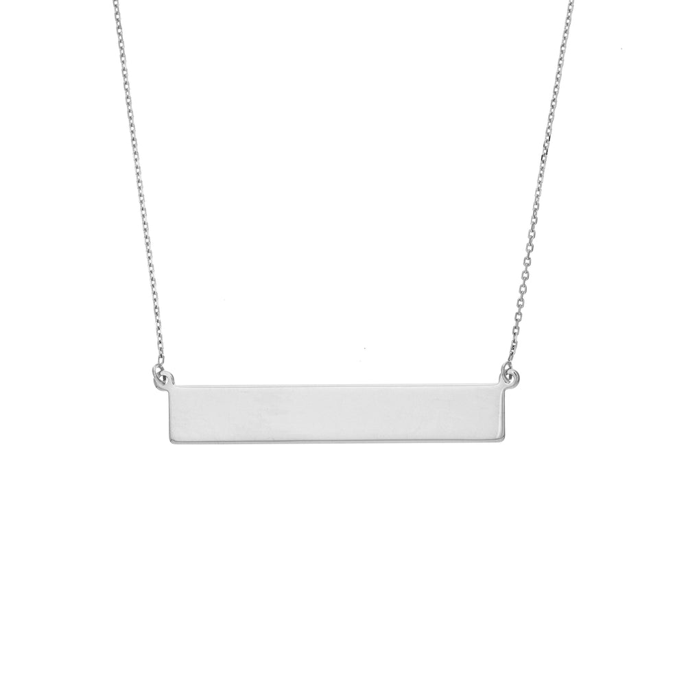 Engravable Bar & Adjustable Necklace