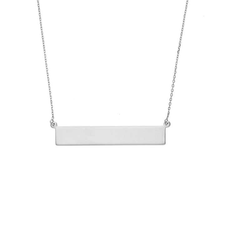Engravable Bar & Adjustable Necklace