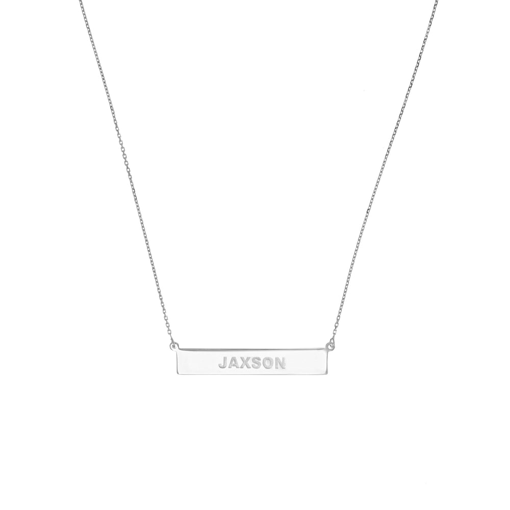Engravable Bar & Adjustable Necklace