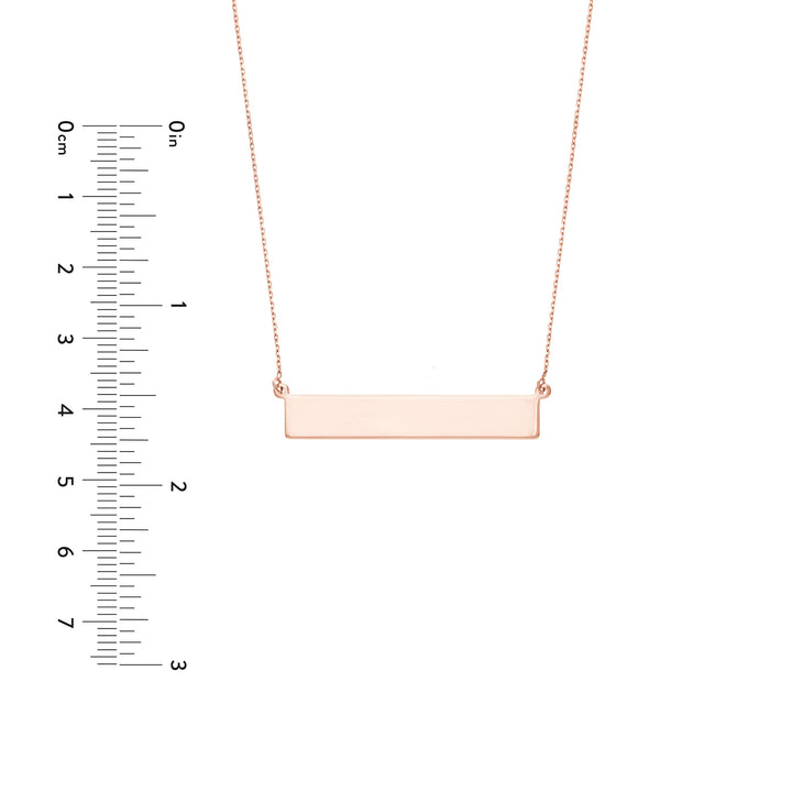 Engravable Bar & Adjustable Necklace
