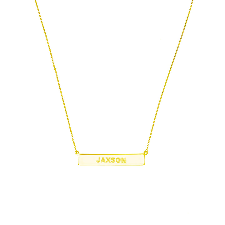 Engravable Bar & Adjustable Necklace