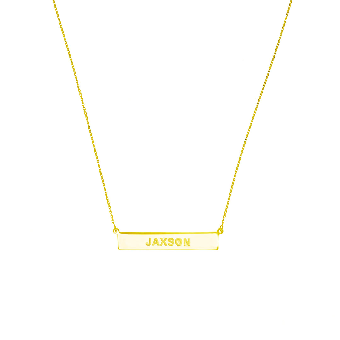 Engravable Bar & Adjustable Necklace