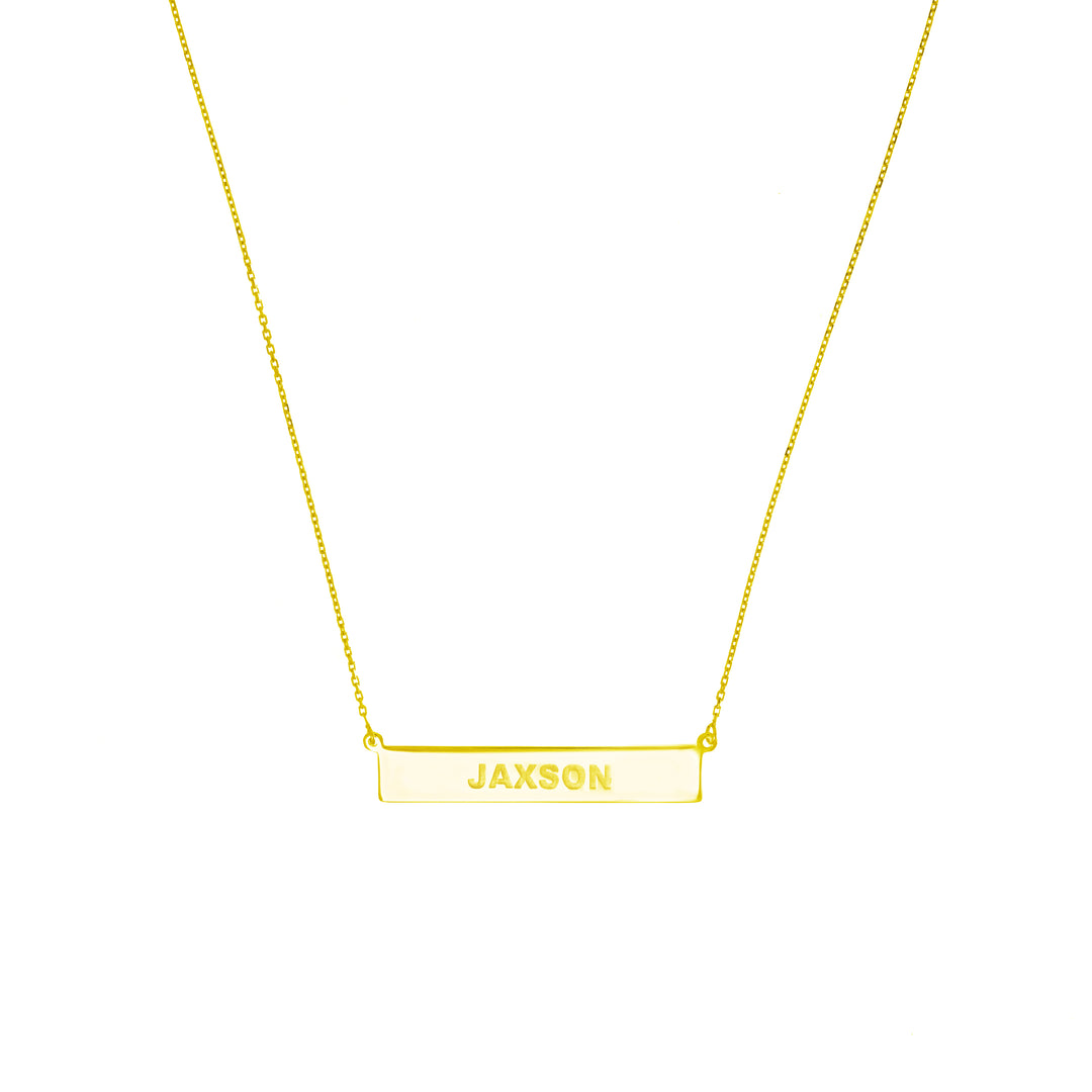 Engravable Bar & Adjustable Necklace