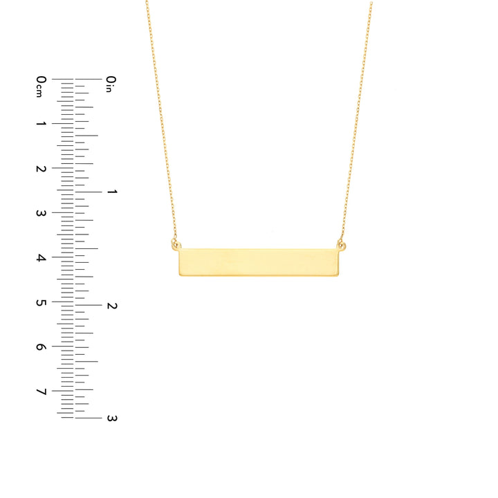 Engravable Bar & Adjustable Necklace