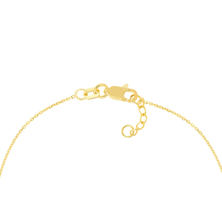 Sideways Mini CZ Cross Adjustable Bracelet