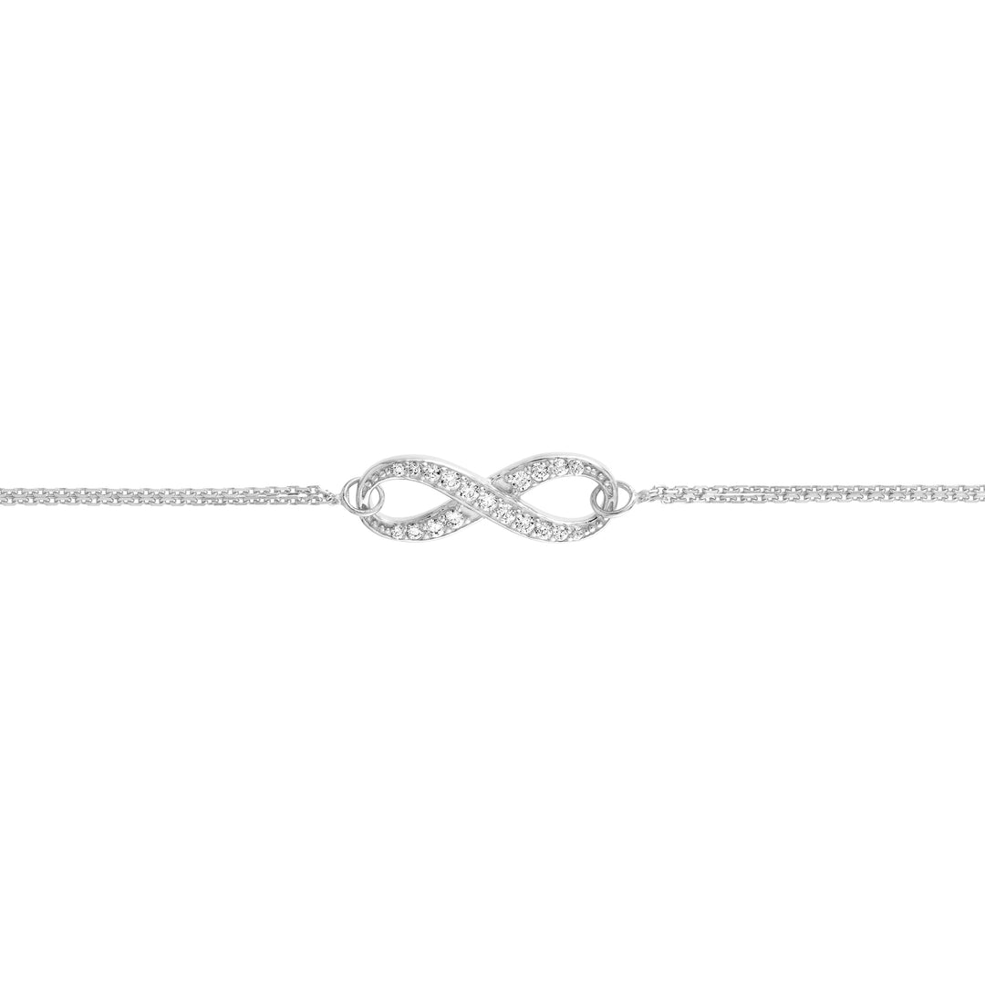 CZ Infinity Adjustable Bracelet
