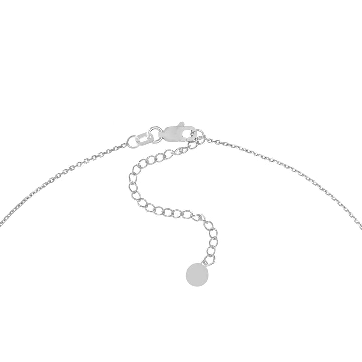 Plated Sterling Silver CZ Infinity Love Necklace