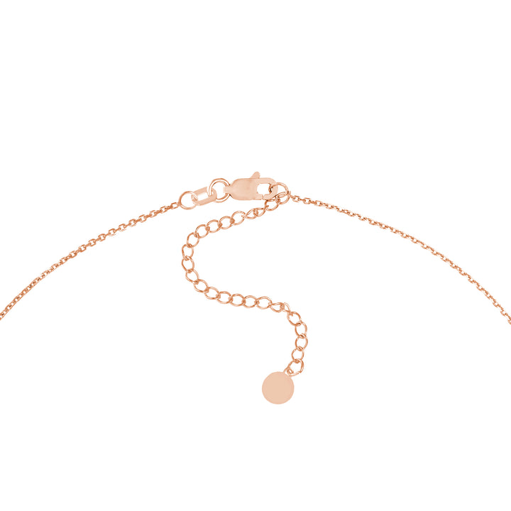 Plated Sterling Silver CZ Infinity Love Necklace