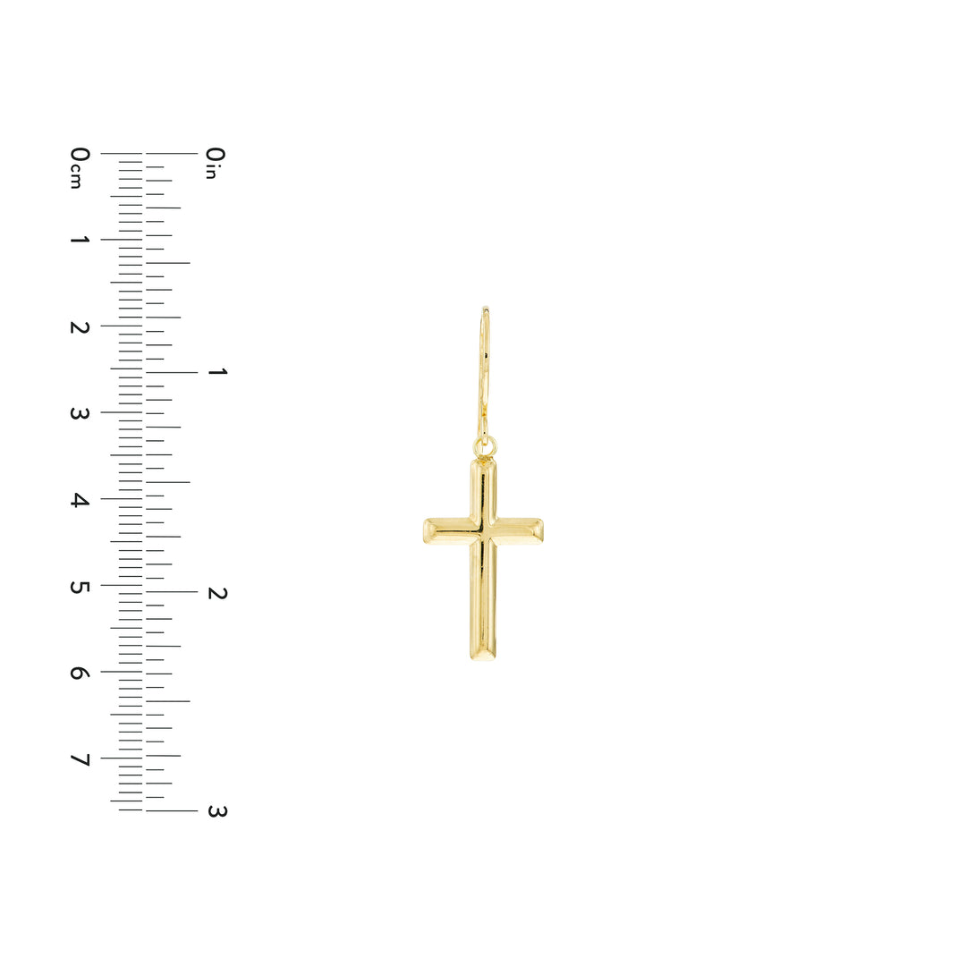 Cross Dangle Earrings on Fish Hook