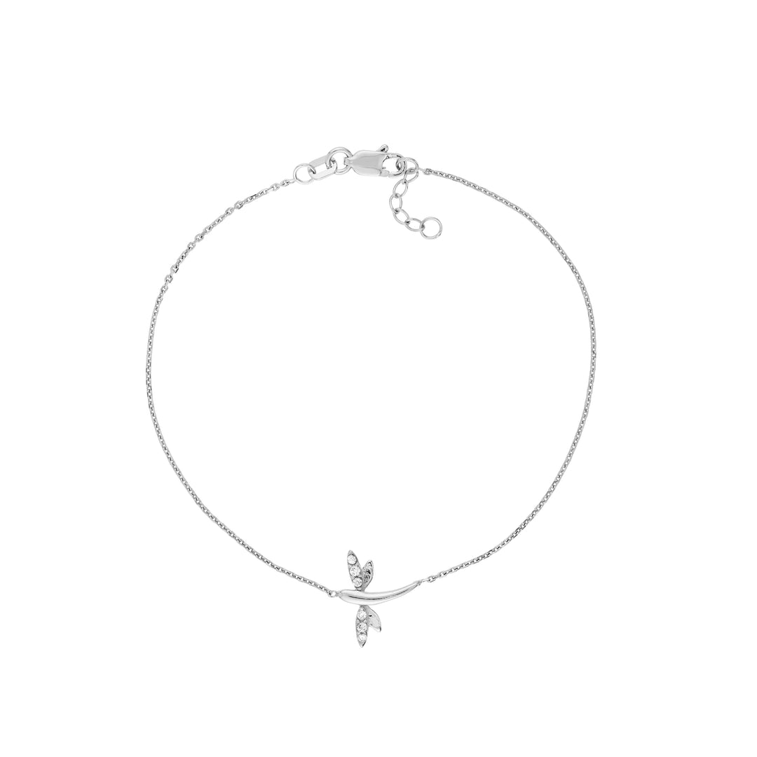Plated Sterling Silver Mini Dragonfly Bracelet