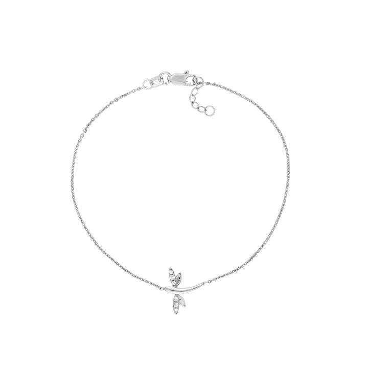 Plated Sterling Silver Mini Dragonfly Bracelet