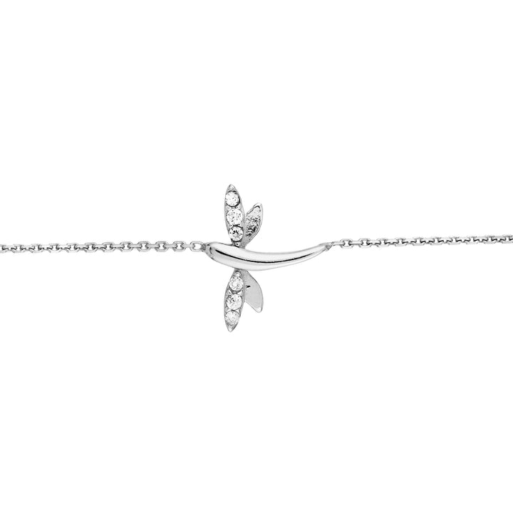 Plated Sterling Silver Mini Dragonfly Bracelet