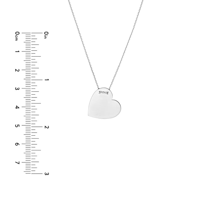 Engravable Heart Plate Adj. Necklace