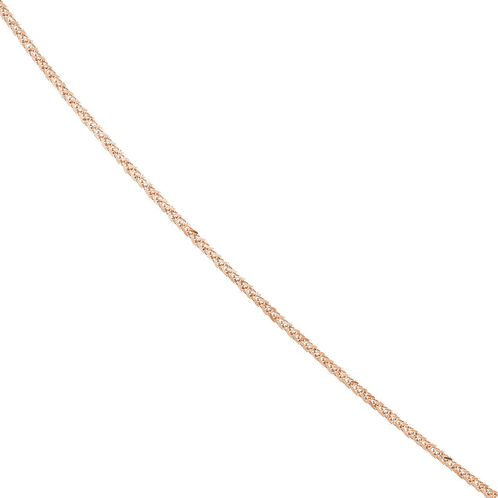 1.15mm Square Wheat Chain with Slider Bead