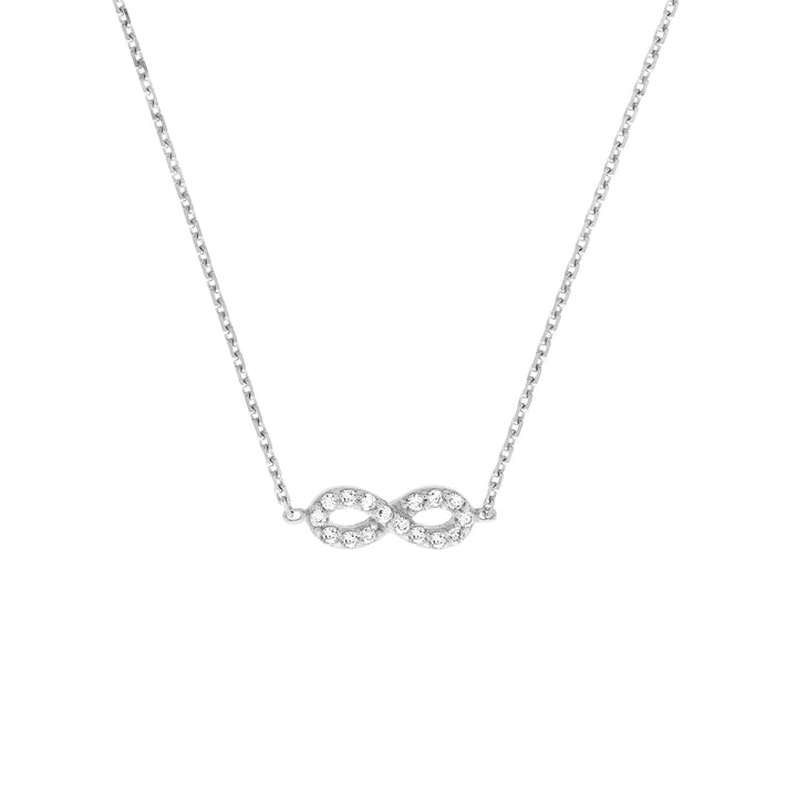 Mini CZ Infinity Adjustable Necklace