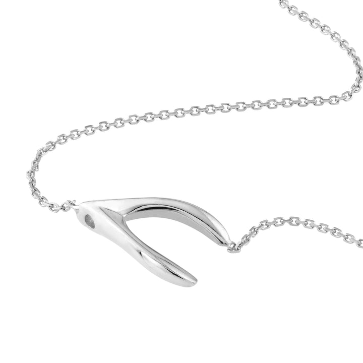 Sideways Wishbone Adjustable Bracelet