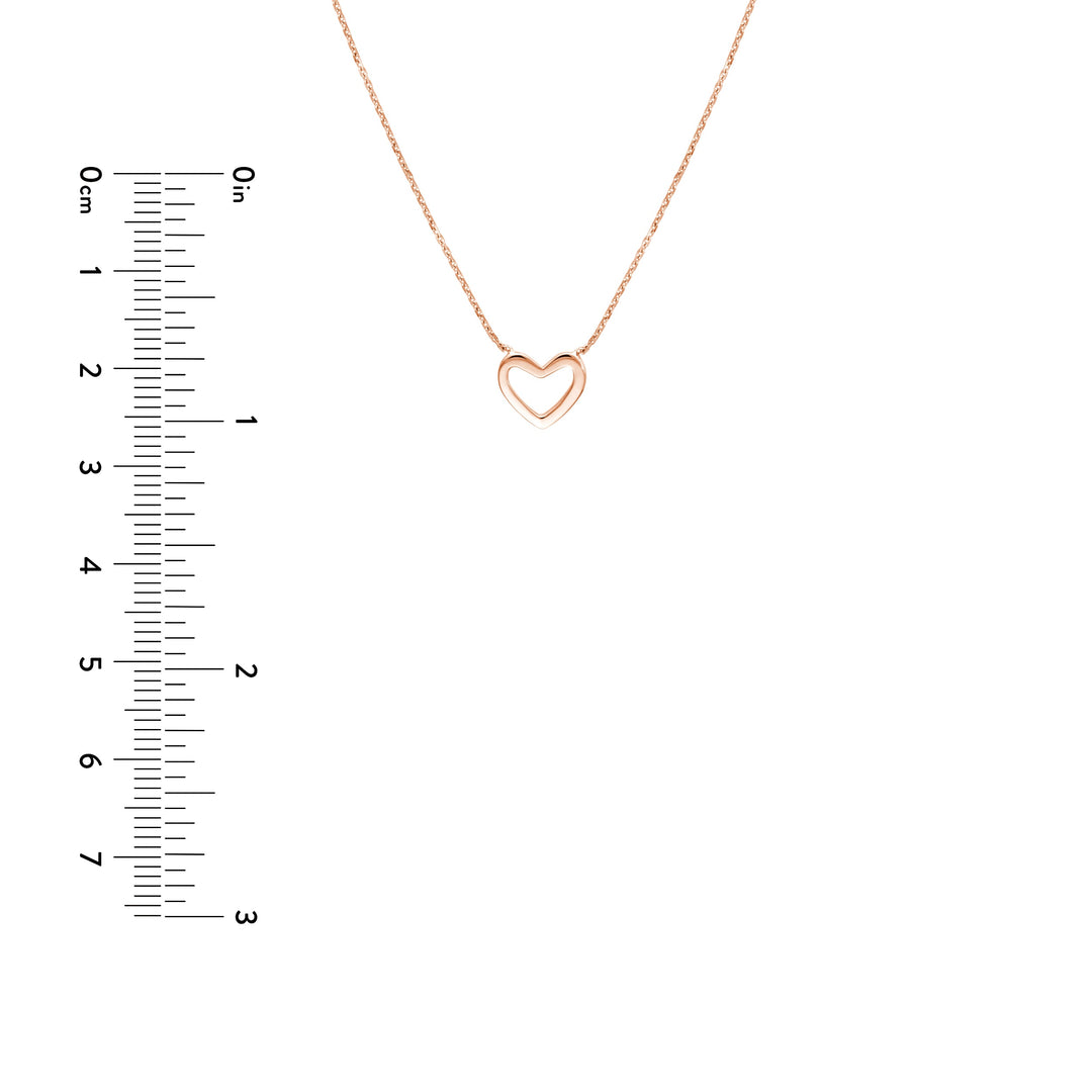 Mini Open Heart Necklace