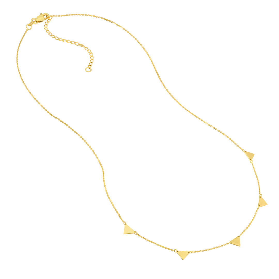 Mini Inverted Triangles Adjustable Necklace