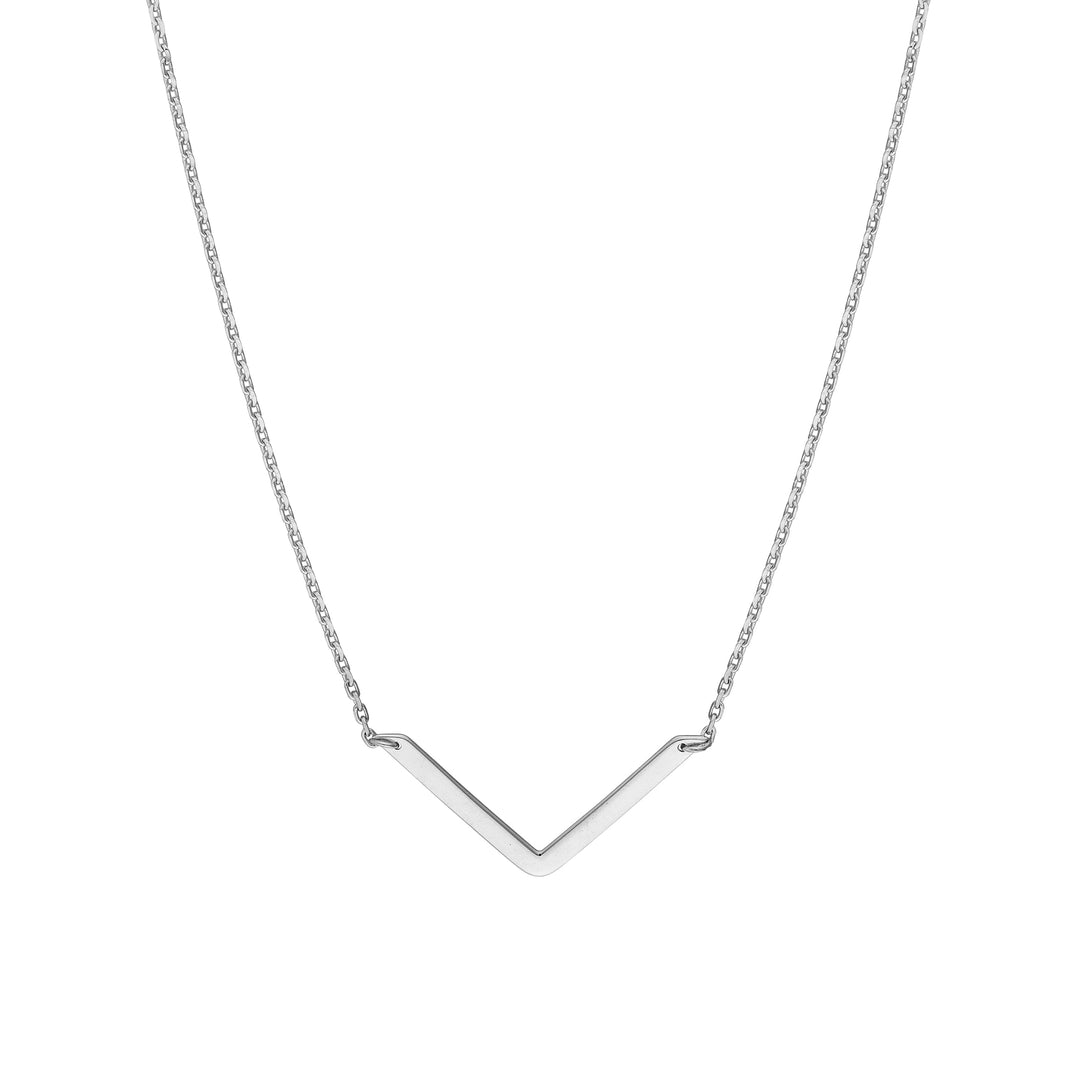 V on Chain Drop Adjustable Necklace