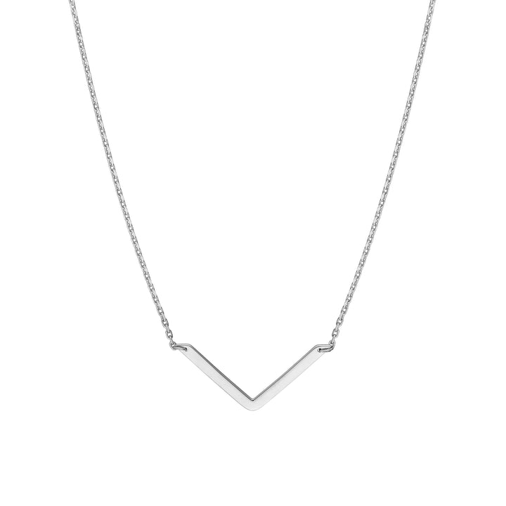 V on Chain Drop Adjustable Necklace
