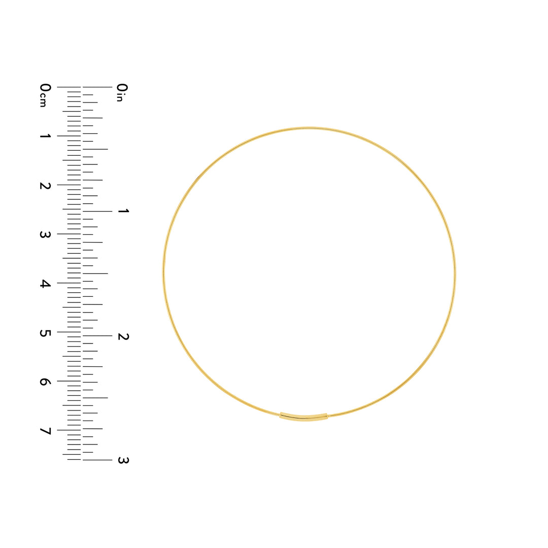 60mm Endless Wire Hoop Earrings