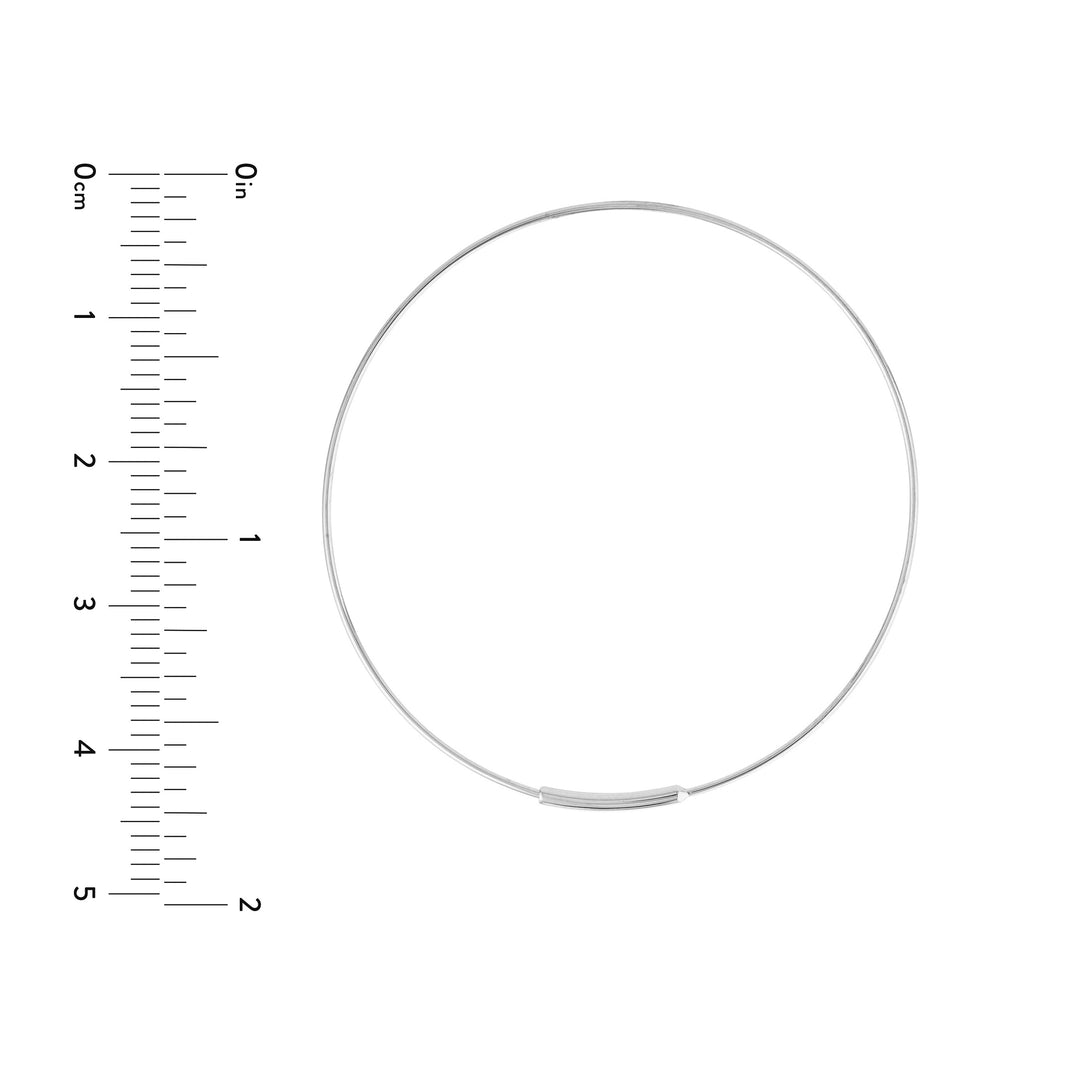40mm Endless Wire Hoop Earrings