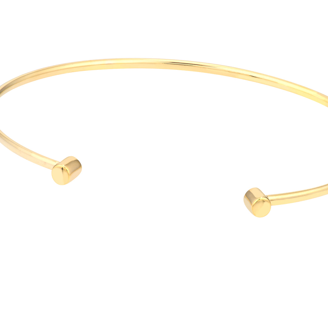 Cuff Bangle with Round Ends