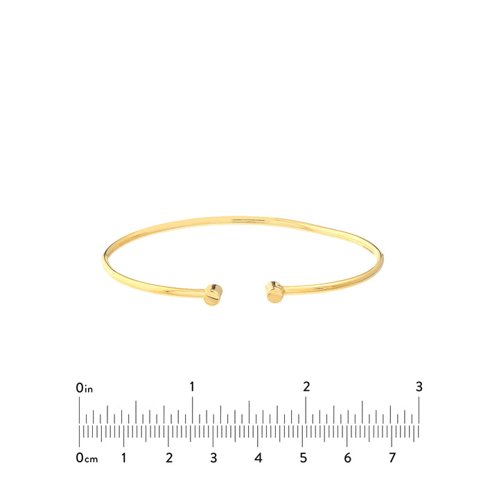 Cuff Bangle with Round Ends