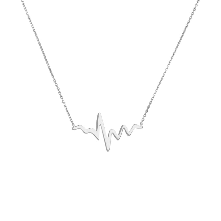 Heartbeat Necklace in Plated Sterling Silver
