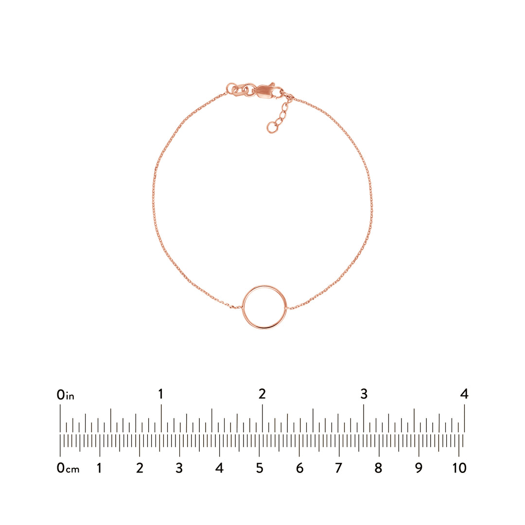 Open Wire Circle Adjustable Bracelet