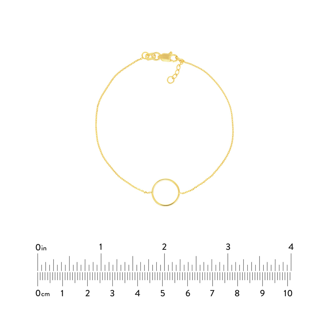 Open Wire Circle Adjustable Bracelet
