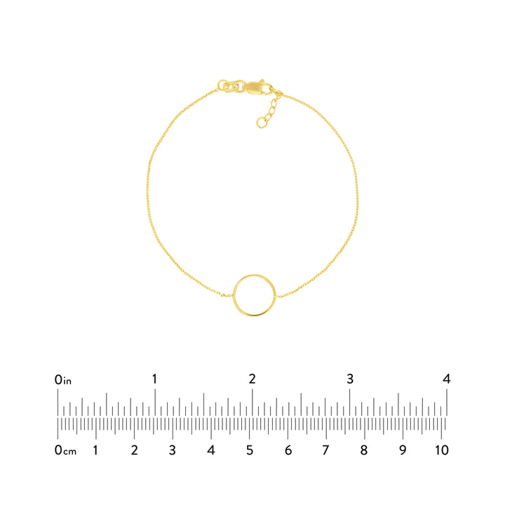 Open Wire Circle Adjustable Bracelet