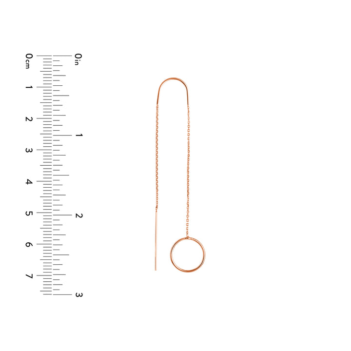 Open Disc Threader Earrings