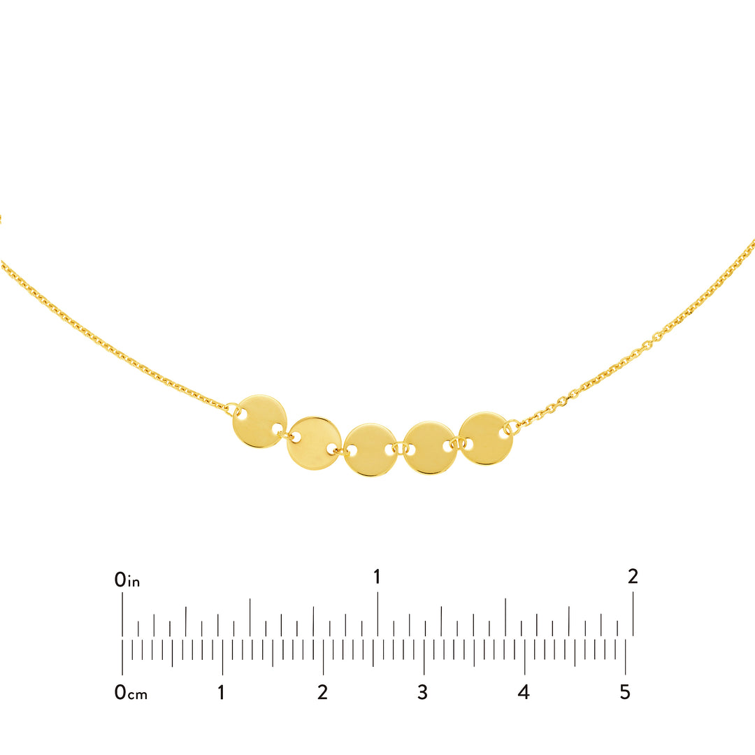 Mini Disc Quintet Adjustable Choker