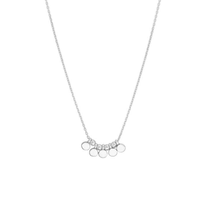 Mini Disc Drop and Bead Station Necklace