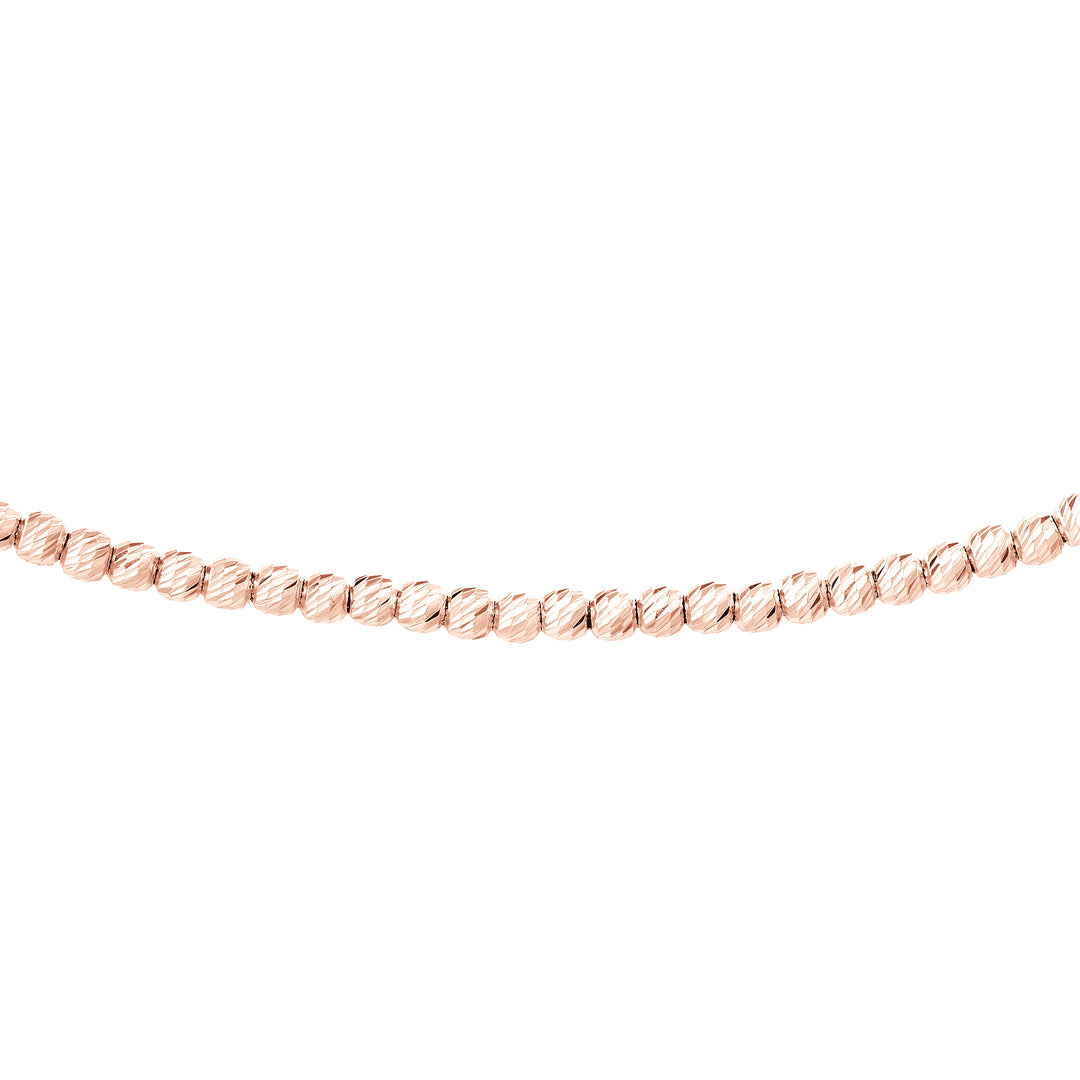 Diamond-Cut Bead Adjustable Choker