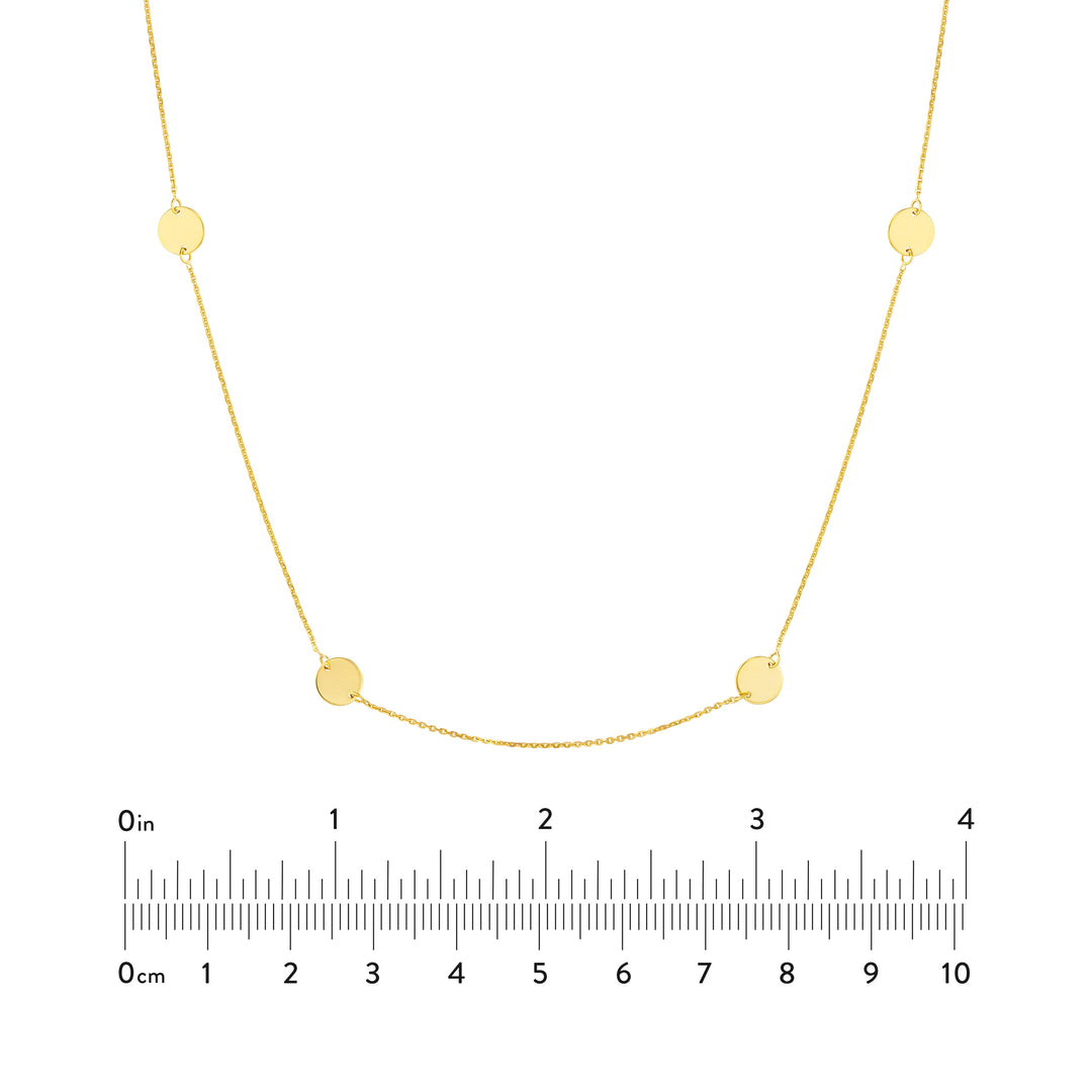 Disc Stations Adjustable Necklace