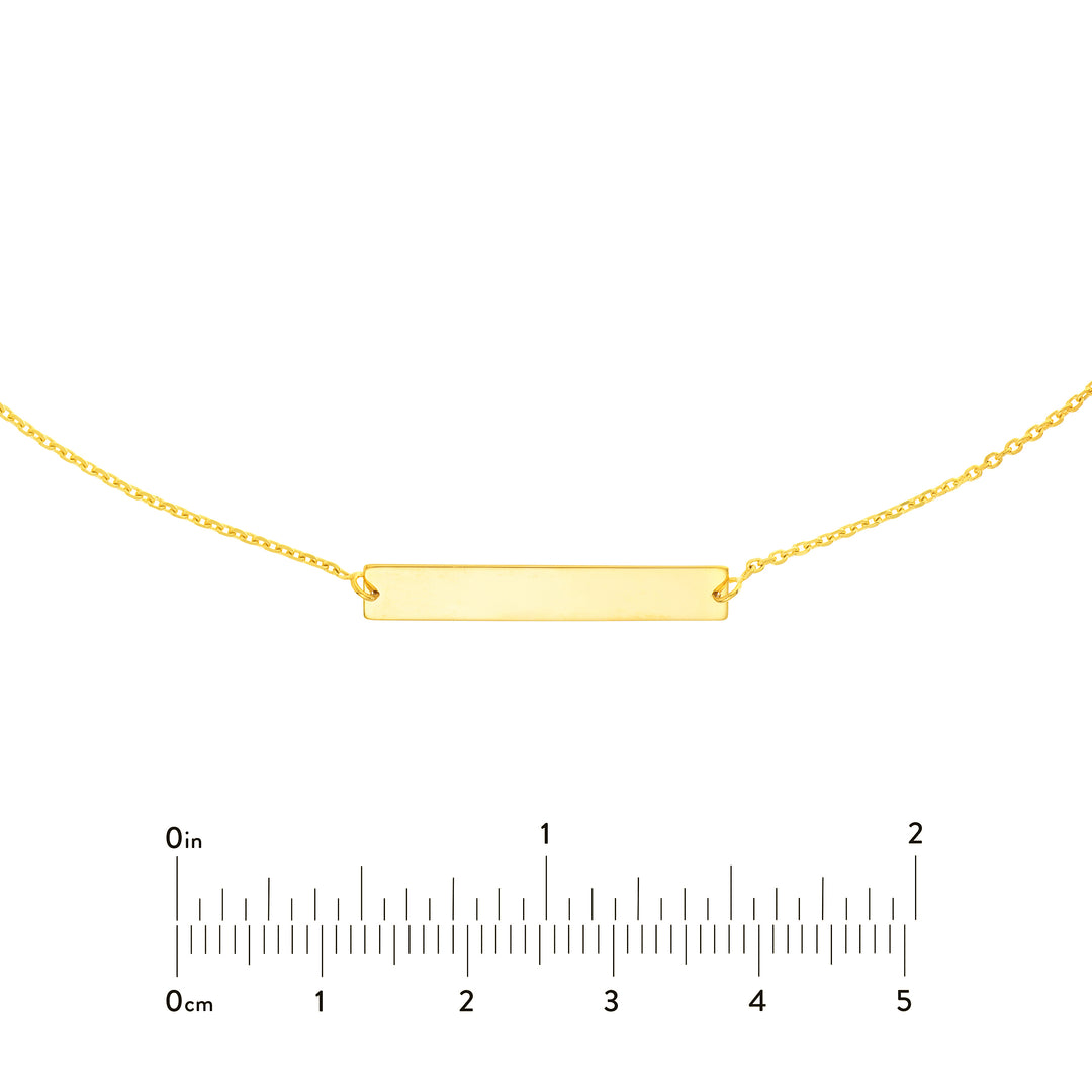Engravable Mini Bar Adjustable Choker