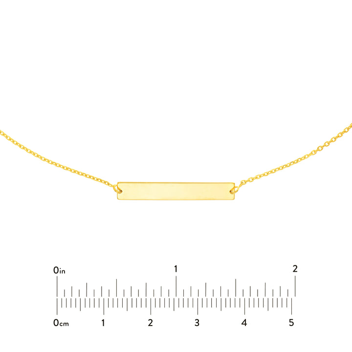 Engravable Mini Bar Adjustable Choker